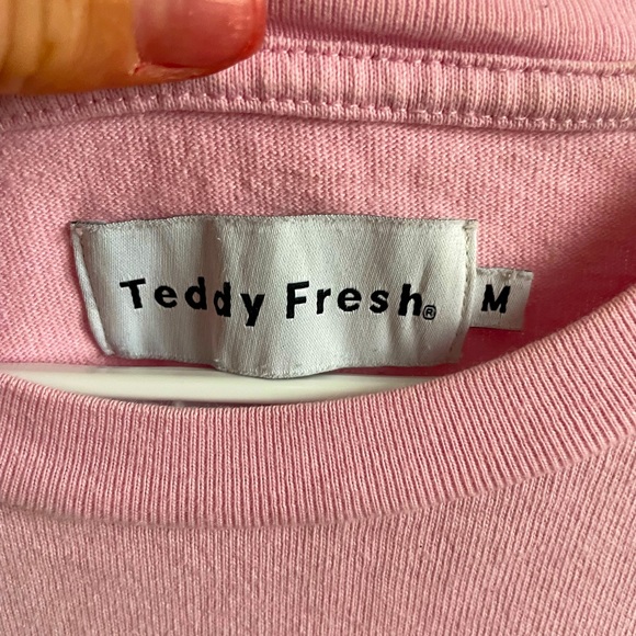 TESDY FRESH OVERSIZED PINK SHORT SLEEVE TEE-SHIRT - Picture 3 of 3